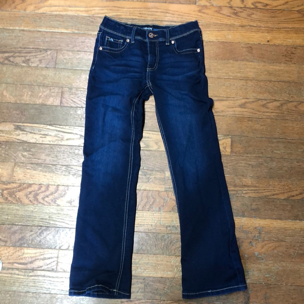 Dark bootcut jordache jeans size 10 slim